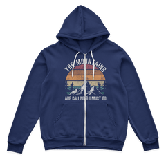 Hiking The Mountains Are Calling Zip Hoodie