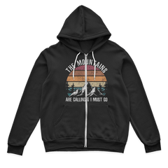 Hiking The Mountains Are Calling Zip Hoodie